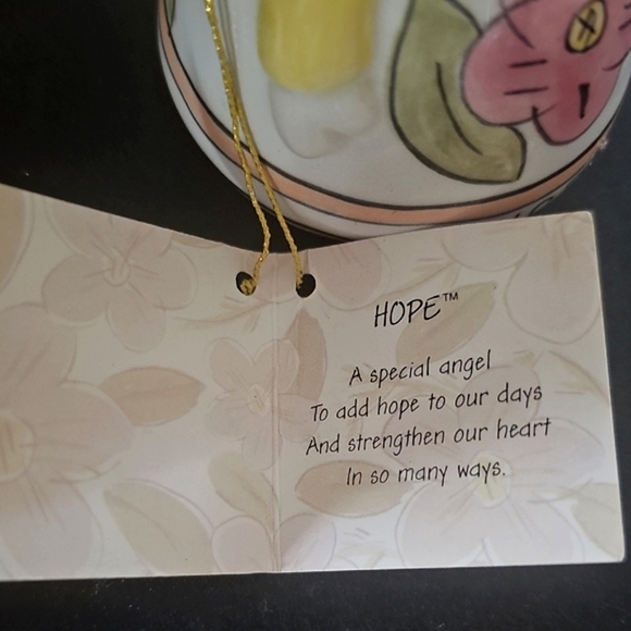 Russ Hope Angel Figurine Bell - Pink and White - Picture 2 of 6